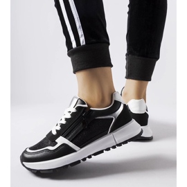 D/GMR Svarta dekorativa Camuzzoni sneakers 2