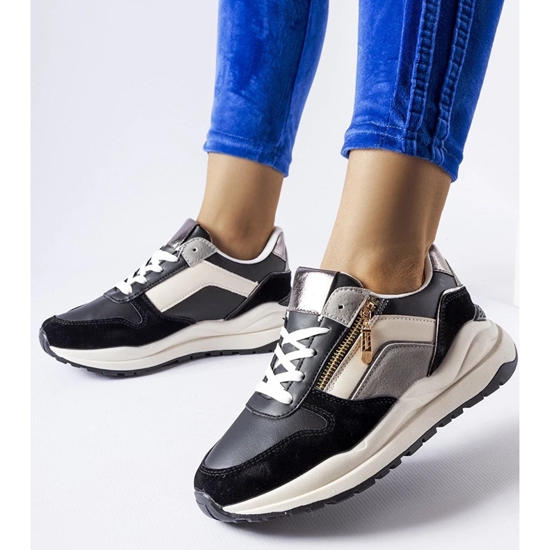 D/GMR Vita och svarta Cecchi sneakers 2