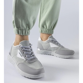 D/GMR Sneakers i grått tyg från Geraldino 1