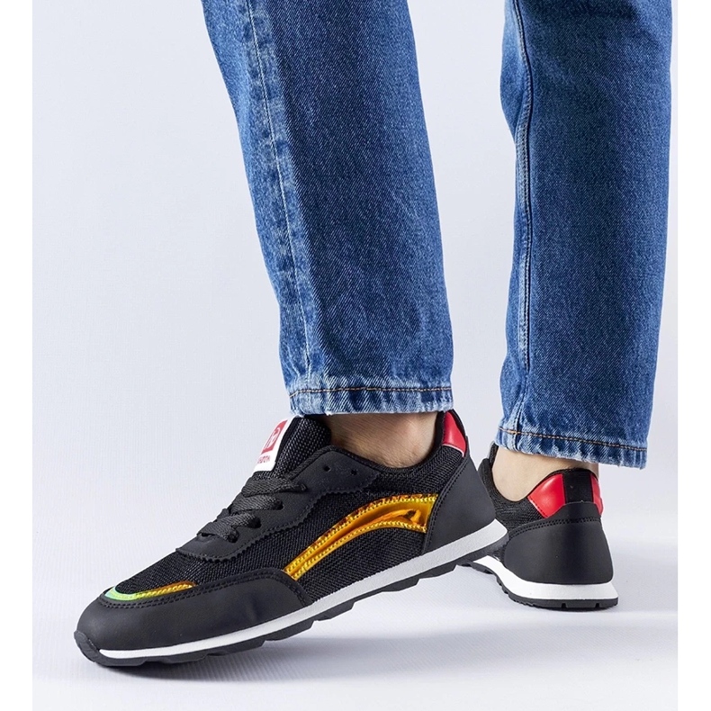 D/GMR Svarta Cavior sport sneakers 2