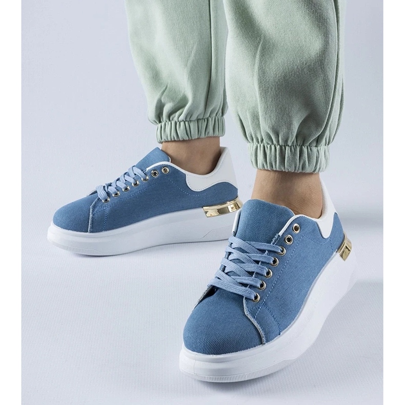 D/GMR Marinblå sneakers på Scuderlando-plattformen 2