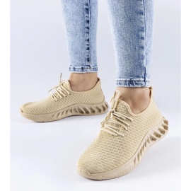 D/GMR Sneakers i beige tyg från Derek 1