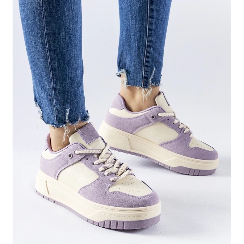 D/GMR Lila sneakers på Crim-plattformen purpur 2