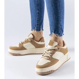 D/GMR Beige sneakers på Crim-plattformen 1