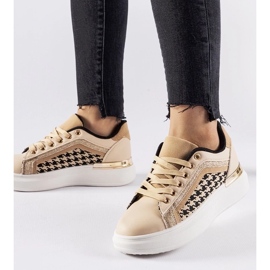 D/GMR Beige sneakers med glitter Briercliff 2