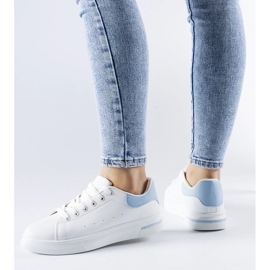 D/GMR Vita och blåa Leland sneakers 1