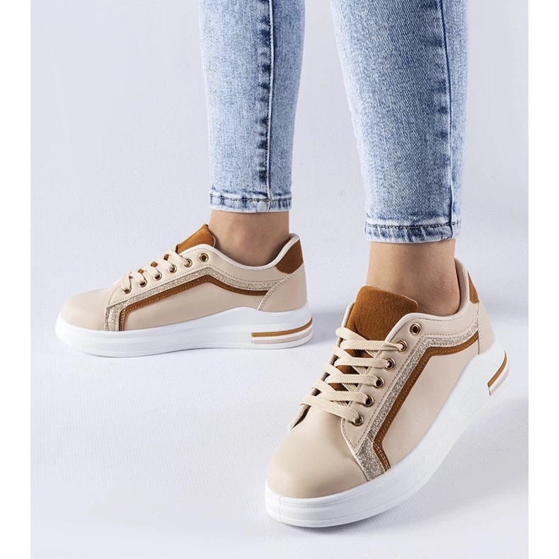 D/GMR Beige sneakers på Mayfield-plattformen 2