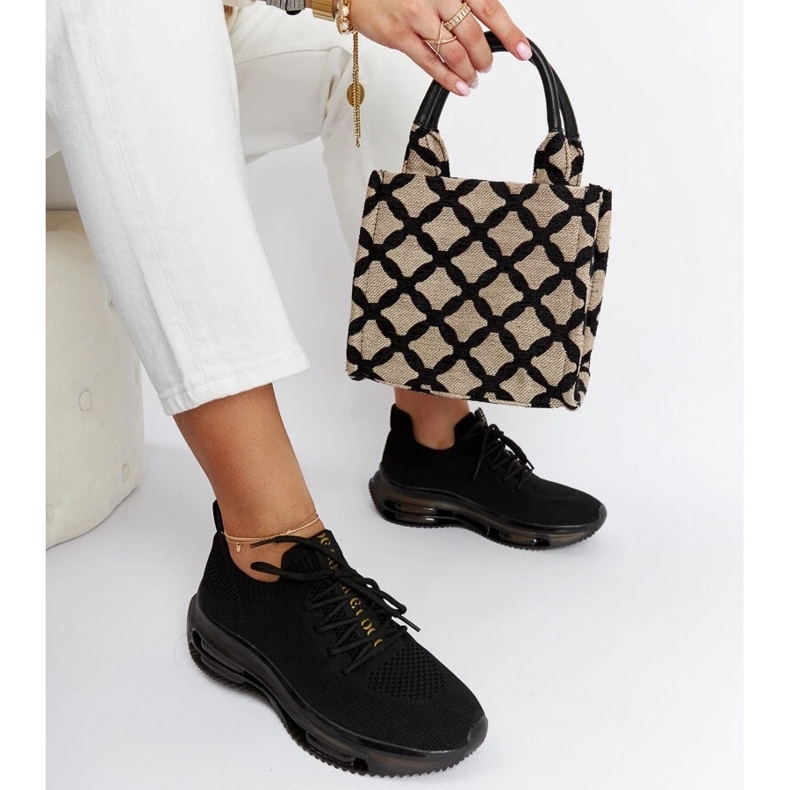 D/GMR Svarta plattformssneakers Goe JJ2N4080 2