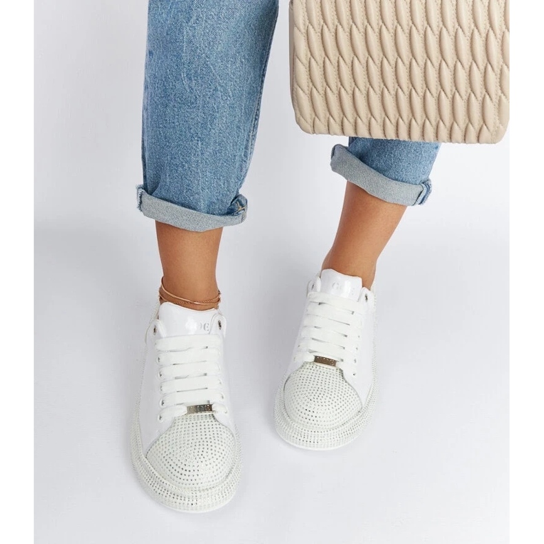 D/GMR Vita sneakers med strass Goe NN2N4011 2