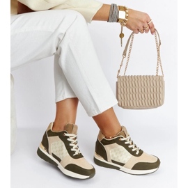 D/GMR Gröna Chestnut wedge sneakers 1