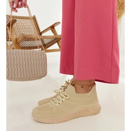 D/GMR Sneakers i beige tyg från Ornella 2