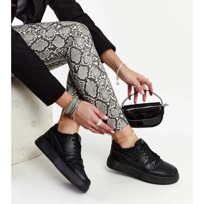 D/GMR Mentha svarta platåsneakers 1