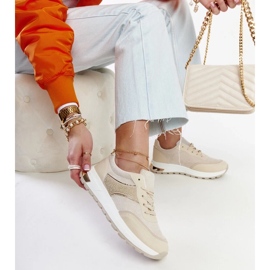 D/GMR Beige sneakers på Lubna-plattformen 2
