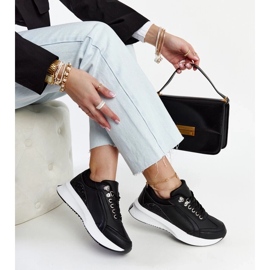 D/GMR Svarta Taima plattformssneakers 1