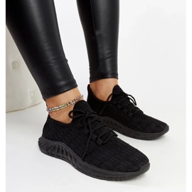 D/GMR Milena sneakers i svart tyg 1