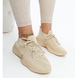 D/GMR Beige Roshni sport sneakers 1