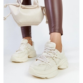 D/GMR Ljusbeiga sportsneakers från Feaven beige 1