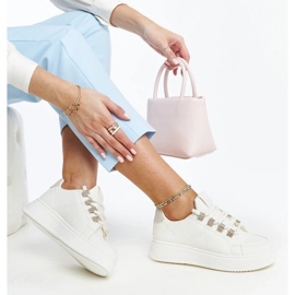 D/GMR Beige sneakers med tjock Walida-sula 2