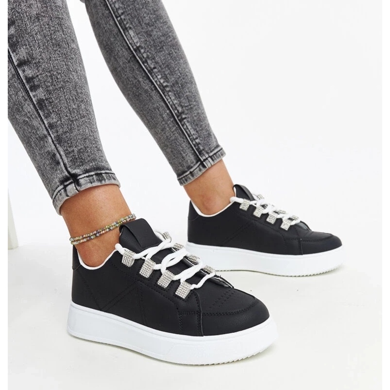 D/GMR Walida svarta sneakers med tjock sula 1