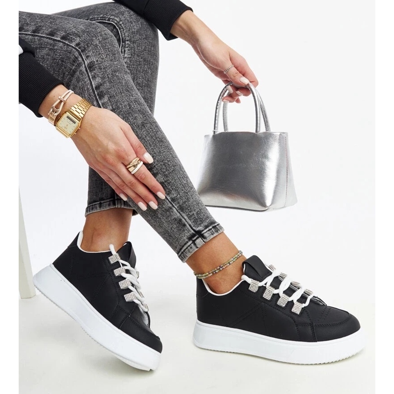 D/GMR Walida svarta sneakers med tjock sula 2