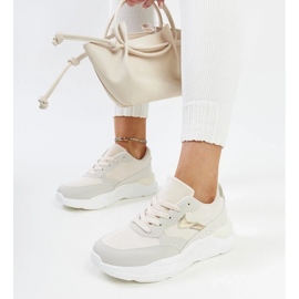 D/GMR Beige sneakers på Nereida-plattformen 2