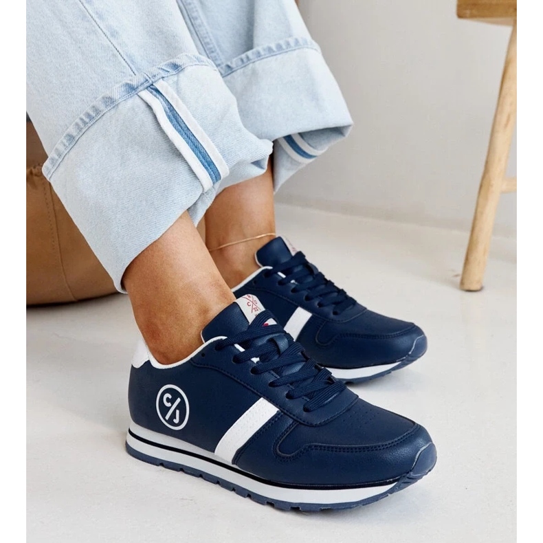 Marinblå damsneakers från Cross Jeans 2