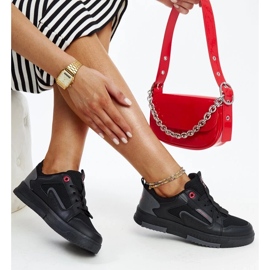 Svartgrå kvinnors sneakers Cross Jeans LL2R4012C 2