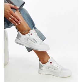 Vita Cross Jeans-sneakers för kvinnor 2