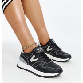 Svarta sneakers med tjock Cettina-sula 2