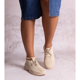 D/CEO Sneakers i beige tyg från Madi 1