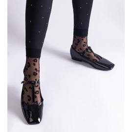 D/CEO Svarta patenterade balettlägenheter med Marseille-bälte 1