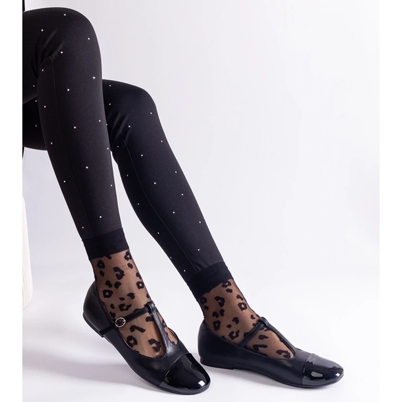 D/CEO Svarta balettkläder med patenterad tå, knäppta med Gloriana-spänne 2