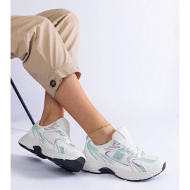 D/CEO Vita och gröna sportskor för kvinnliga sneakers sedilla 1