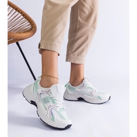 D/CEO Vita och gröna sportskor för kvinnliga sneakers sedilla 2