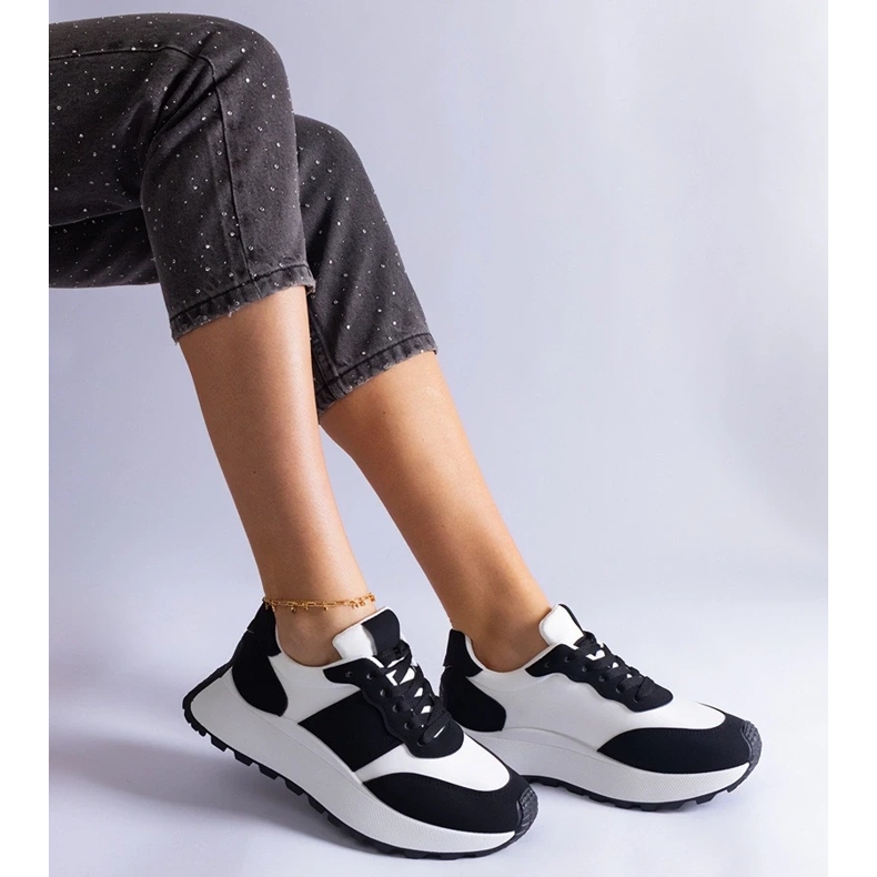 D/CEO Svarta Cremorna plattformssneakers 2