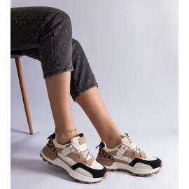 D/CEO Beige sneakers dekorerade med Soria djurmotiv 2