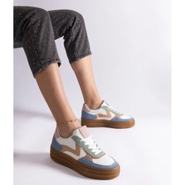 D/CEO Blå sneakers med Quica gummisula 1