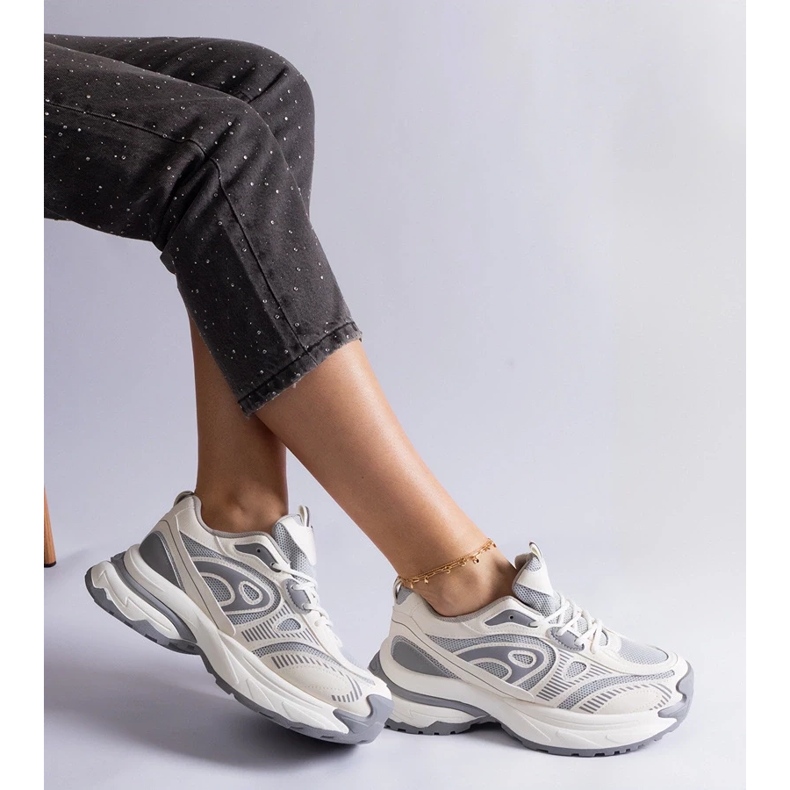 D/CEO Gråa damsportsneakers från Limon 2