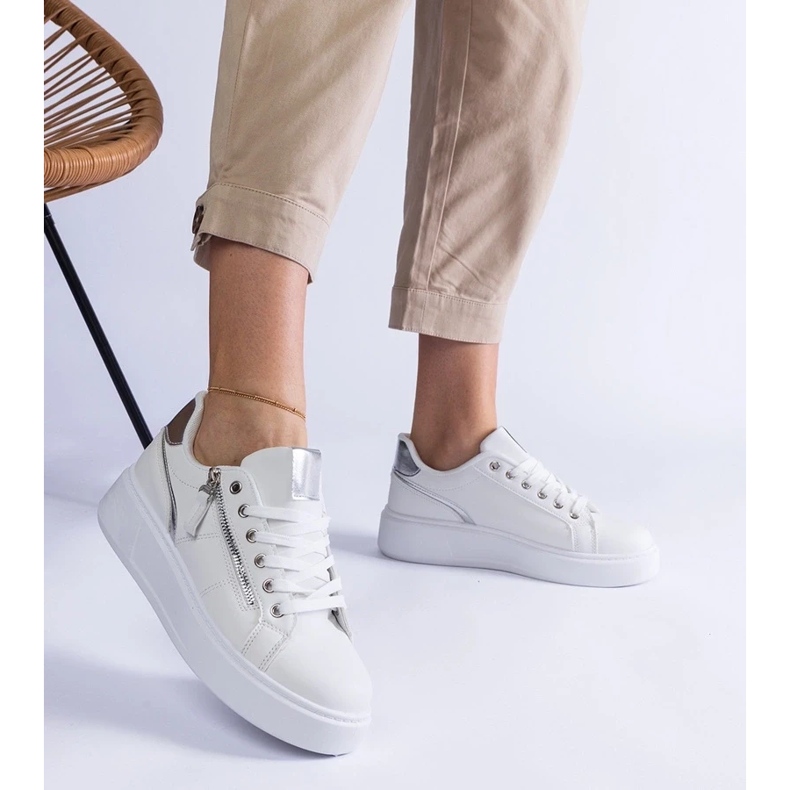 D/CEO Benedetta vita sportsneakers för kvinnor 2