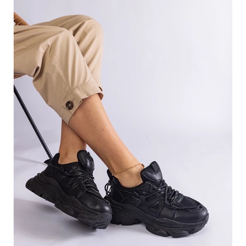 D/CEO Svarta damsportsneakers Ivett 1