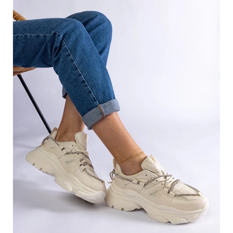 D/CEO Beige damsportsneakers Ivett 2