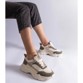 D/CEO Gröna sneakers med glitter Clorinda-inlägg 1