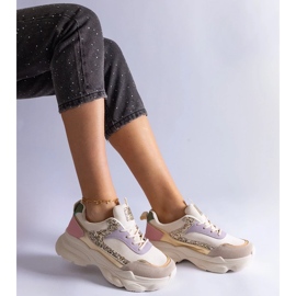 D/CEO Flerfärgade sneakers med glitter Clorinda-inlägg mångfärgad 2