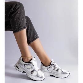 D/CEO Vita och silver Ena sport sneakers 2