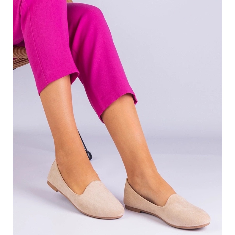 D/CEO Beige Classic Ballerinas från Ekozamsz Valensia 1