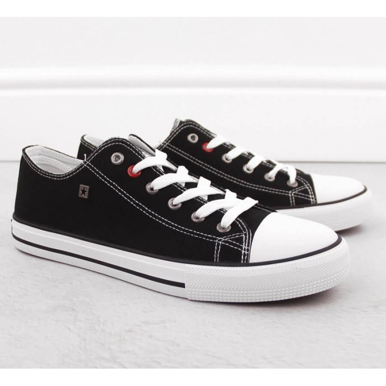 Herrklassiker Big Star Int2077a Black Sneakers svart 1
