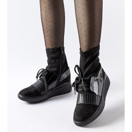 D/CEO Svarta Spoleto kilstrumpa ankelstövlar 2