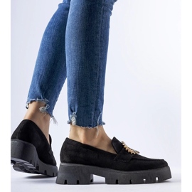 D/CEO Svarta mockasiner dekorerade med ett Stanislas-spänne 2