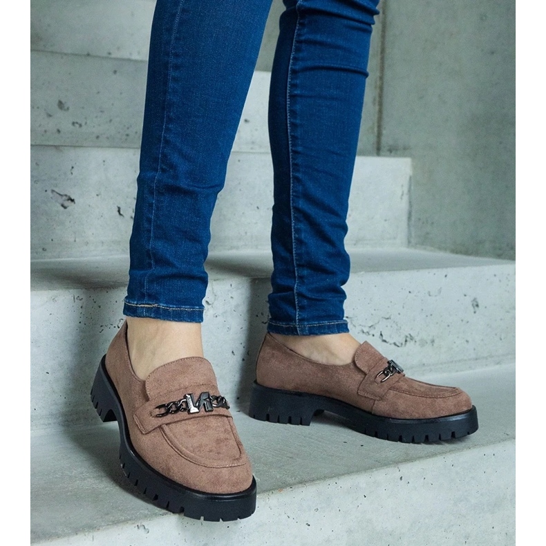 D/CEO Vinceza loafers i brun mocka 2