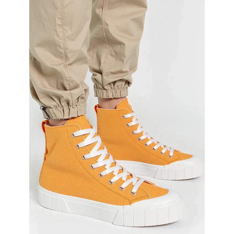 Kvinnors arvor orange sneakers 2